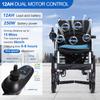 20 Miles Long Travel Range,Lightweight Electric Wheelchairs for Adults,500W Intelligent Power Wheelchairs,Foldable All Terrain Motorized Wheelchair for Seniors,Airline Approved Elecrtric Wheelchair view 2