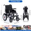 20 Miles Long Travel Range,Lightweight Electric Wheelchairs for Adults,500W Intelligent Power Wheelchairs,Foldable All Terrain Motorized Wheelchair for Seniors,Airline Approved Elecrtric Wheelchair view 3