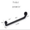 GONGPEI Shower Grab Bars,Shower Safety Grab Bar for Bathtub, Bath Shower Grab Bars, Portable Bathroom Fixtures Bathroom Safety Aid Mobility Aids Safety Handle(Black,40Cm) view 2