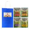 Big Top Deals USA Blue Paper Bag Custom Bundle - Includes Veggie Chips Multipack (4 Bags  3oz Each)  Black Pepper, White Cheddar, Tomato Basil, Mango Chile Lime view 1