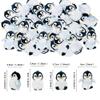Ercadio 40 PCS Edible Penguin Baby Cupcake Toppers Cute Penguin Cake Picks Christmas Xmas Holiday New Year Holiday Winter Baby Shower Kids Birthday Party Supplies view 2