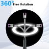ELCELC 2 Pack Electric Candle Lighter Plasma Flameless Arc Windproof 360 Long Neck Flexible with LED Power Display Lighters for Candle for BBQ, Grill, Camping, Fireplace, Stove view 2