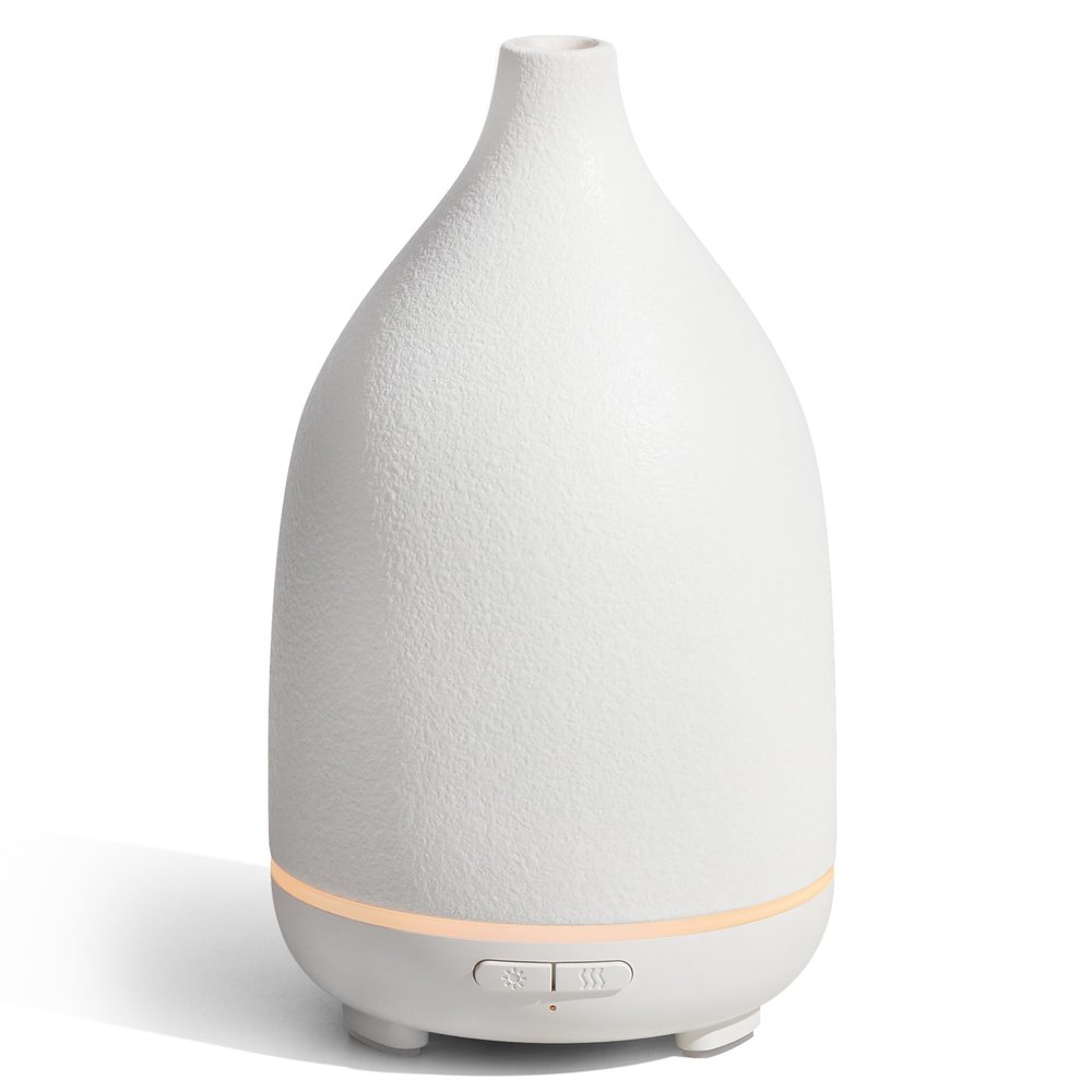 InnoGear 150ml Ceramic Essential Oil Diffuser, Diffusers for Home, White