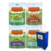 Big Top Deals USA Blue Paper Bag Snack Bundle 4-Pack Veggie Chips Variety (Caesar, Zesty Ranch, Black Pepper, Tomato Basil) Includes Harvest Snaps in 5.25x3.2x8 in Bag view 1