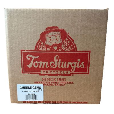 Tom Sturgis Artisan Low Fat Cheese Gems Pretzels  6lb box carton