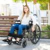 LUMINFLY 4 Pcs Wheelchair Leg Straps, Extra Large 19.7 Inches Foot Guard Straps, Adjustable Calf Straps for All Wheelchairs, 600D Oxford Cloth, Easy Installation and Removal view 4
