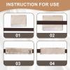 4 Pack Satin Mask Strap Covers, Face Cushion Cover for Strap Headgear, Universal and Reusable Comfort Pads, C Papa Accessories & Supplies Mask Cover Headgear Pads for Reducing Red Marks (Khaki) view 2