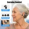 AIMFFIN Bluetooth Hearing Aids for Seniors Rechargeable with Noise Cancelling and Volume Control, In-The-Ear Hearing Amplifier Ear Aid for Adults Elders Hearing Loss, Portable Charging Case with LED Power Display, Black view 4