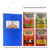 Big Top Deals USA Blue Paper Bag 4-Pack  Includes Snaps Veggie Chips: Kick'n BBQ, Hot & Spicy, Sour Cream & Onion, White Cheddar  Sealed Snack Bags (5.25x3.2x8 in) view 2