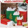 Humyoun 18 Pack Christmas Gift Bags Assorted Sizes with Tissue Paper Red Green Gift Bags with Golden Spot Gloss Xmas Tree (4 Small 6.5" 4 Medium 9.6" 4 Large 13") for Christmas Gifts Wrapping view 4