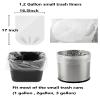 100 Count Small Trash Bags 1.2 Gallon Clear Garbage Bags Strong Leakage-Free,Unscented Thick for Bathroom, Office, Kitchen Waste Basket 3-6 Liter Waste Bins (Clear 1.2 Gallon, 100 count) view 3