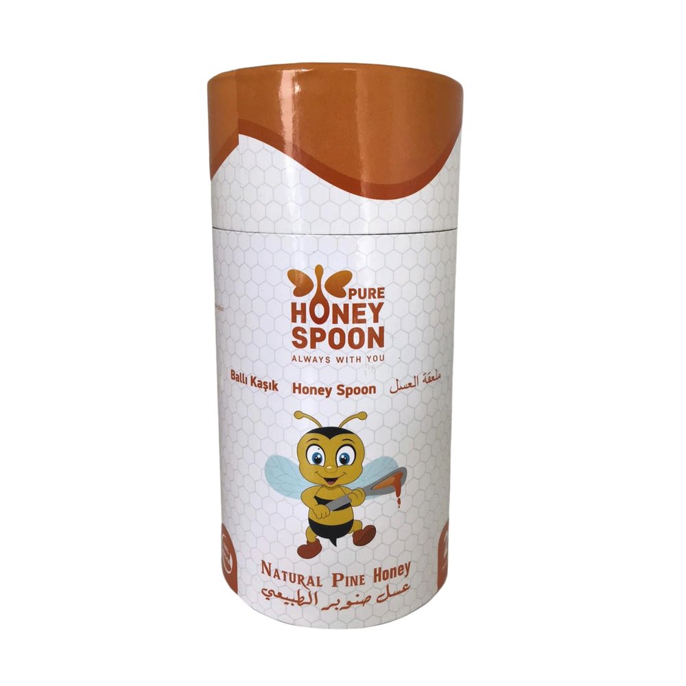 100% Raw Unfiltered Honey Spoon Stirrer - Pure Honey Spoons For Tea - 25 Pack Premium Grade Individually Wrapped And Sealed Single Serve Natural Sweetener -Honey Packets Single Serve 25 pieces Honey Spoon (0.25 oz x 25 )