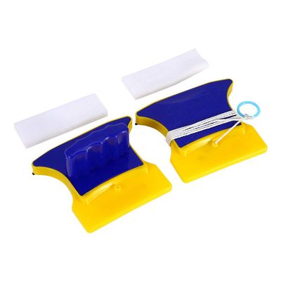 Beufee Magnetic Window Cleaner, Glass Cleaner Wiper Square Shape Double Sided Window Cleaner Tool Windshield Cleaner for Window Cleaning