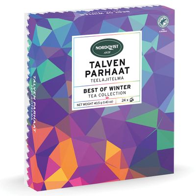 Best of Winter Tea Bags Collection, 24 Count Box by NordqvistTea (1 Box)
