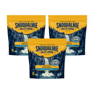 Snoqualmie Falls Lodge Quick Cooking Oatmeal, 28 OZ (Pack of 3)