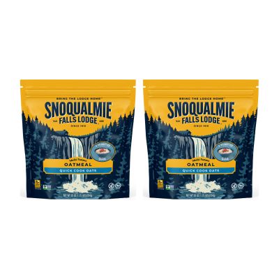 Snoqualmie Falls Lodge Quick Cooking Oatmeal, 28 OZ (Pack of 2)