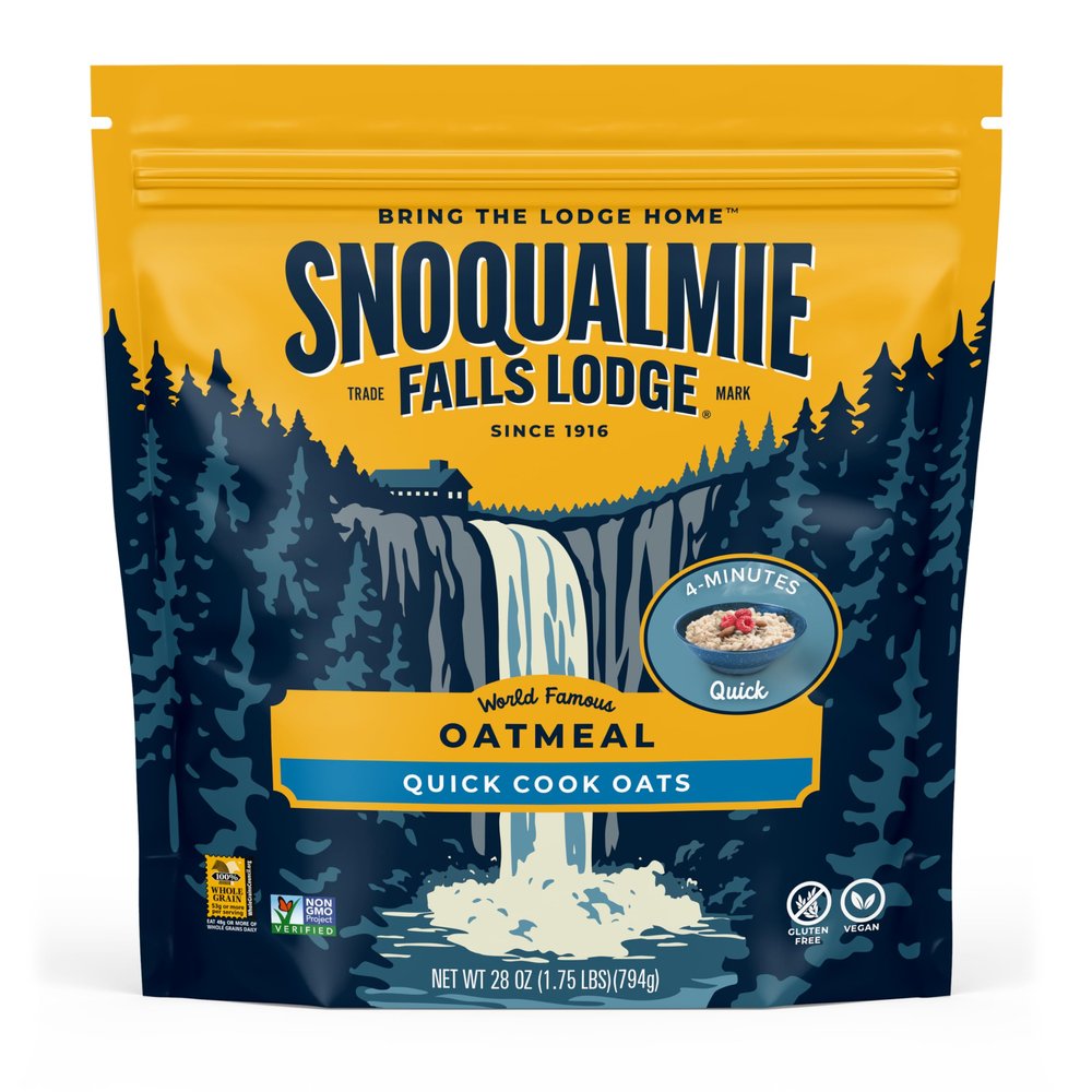 Snoqualmie Falls Lodge Quick Cooking Oatmeal, 28 OZ (Pack of 1)