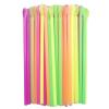 100 Pcs Spoon Straws Disposable Snow Cone Straws Flexible Plastic Straws Milkshake Drinking Straws Slushie Straws With Spoon view 1