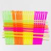 100 Pcs Spoon Straws Disposable Snow Cone Straws Flexible Plastic Straws Milkshake Drinking Straws Slushie Straws With Spoon view 3