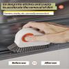 2 in 1 Multifunction Cleaning BrushWindow Track Cleaning ToolsMultifunction Cleaning BrushMagic Window Track Cleanerfor Sliding Door Track, Window Sill, Window Seal(Orange) view 2