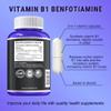 Benfotiamine 600mg Plus 20mg Vitamin B1 | 120 Veggie Capsules | Made in USA | 3rd Party Tested | Fat Soluble Essential Vitamin B1 Thiamine Supplement | Non-GMO | Gluten Free-Vegetarian Friendly view 2