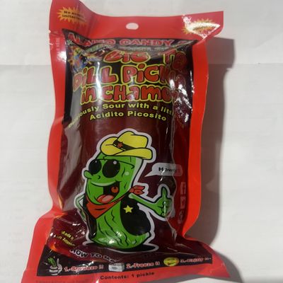 Big Tex Dill Pickle in Chamoy, Sour with a Kick