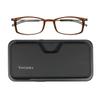 Always With You ThinOptics Reading Glasses - Ultra Thin and Lightweight Readers with Case - MagSafe Compatible - Brown 1.0x