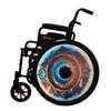 18 inches Spring Wheelchair Wheel Covers | Decorative Wheel Covers for Wheelchairs, Ocean Adventure Design, Easy Install/Remove Mobility Accessory, Waterproof view 1