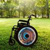 18 inches Spring Wheelchair Wheel Covers | Decorative Wheel Covers for Wheelchairs, Ocean Adventure Design, Easy Install/Remove Mobility Accessory, Waterproof view 3