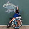 18 inches Spring Wheelchair Wheel Covers | Decorative Wheel Covers for Wheelchairs, Ocean Adventure Design, Easy Install/Remove Mobility Accessory, Waterproof view 4