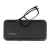 Always With You ThinOptics Reading Glasses - Ultra Thin and Lightweight Readers with Case - MagSafe Compatible - Black 2.5x view 2