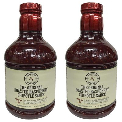 (2 Bottles) Fischerr&Wieser Razzpotle Roasted Raspberry Chipotle Sauce, 40oz