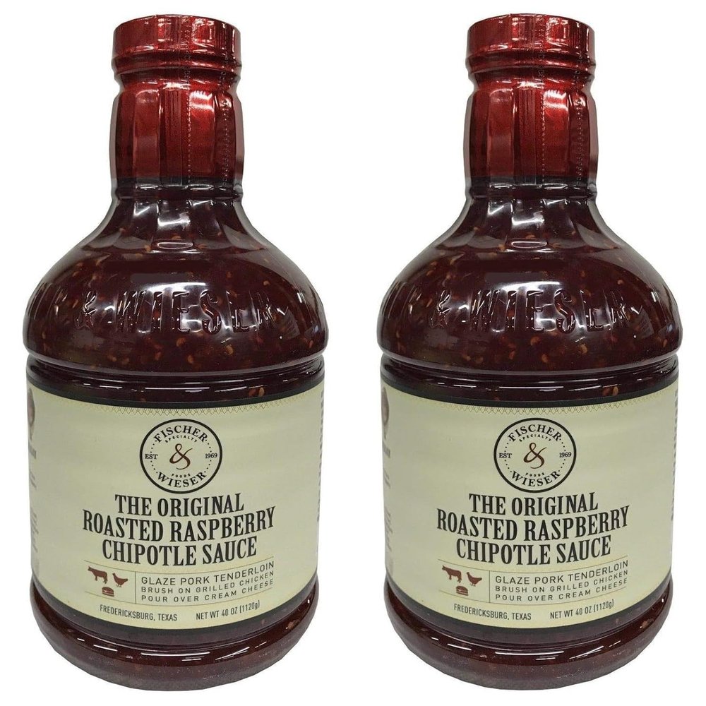 (2 Bottles) Fischerr&Wieser Razzpotle Roasted Raspberry Chipotle Sauce, 40oz