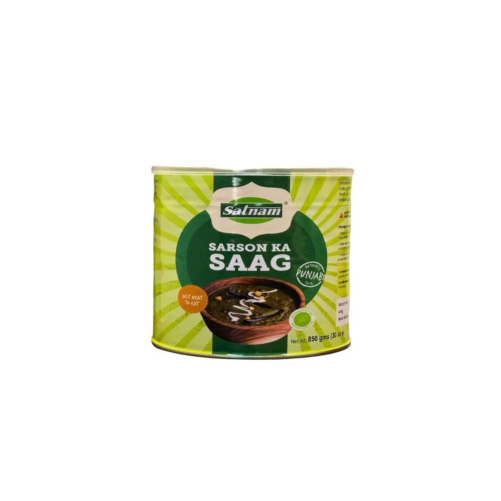 Sarson Ka Saag 850g/ 30 Oz| Heat and Eat| Easy to Open Lid| Mustard Leaves Curry| Microwavable content