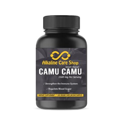 Alkaline Care | Vitamin C from Camu Camu Capsules,1500mg |100% Natural, Whole Food, Non-GMO Supplement with Camu Camu Extract |for Immune and Collagen Support (120 Veggie Capsules)