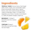 Brainiac Fruit Snacks, Tropical Tango, Brain Boosting Patented BrainPack Ingredients with Omega-3s DHA/EPA and Choline, Functional and Nutritious Snacks, 36ct view 3
