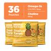 Brainiac Fruit Snacks, Tropical Tango, Brain Boosting Patented BrainPack Ingredients with Omega-3s DHA/EPA and Choline, Functional and Nutritious Snacks, 36ct view 4