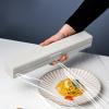 Plastic Wrap Dispenser with Cutter, Reusable Cling Film Dispenser, Cling Wrap Dispenser with Cutter, Wax Paper/Tin/Aluminum Foil and Plastic Wrap Organizer view 1