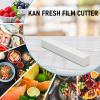 Plastic Wrap Dispenser with Cutter, Reusable Cling Film Dispenser, Cling Wrap Dispenser with Cutter, Wax Paper/Tin/Aluminum Foil and Plastic Wrap Organizer view 4