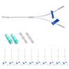 10 Pcs Tee Oxygen Tubes Splitter, 3 Ways Oxygen Tubing with Valve, Comes with Male/Female Connector view 1