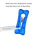 10 Pcs Tee Oxygen Tubes Splitter, 3 Ways Oxygen Tubing with Valve, Comes with Male/Female Connector view 2
