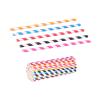 100pcs Disposable Drinking Straws Rainbow Striped EcoFriendly Paper Straws view 4