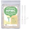 ATNreuro Size 1 Empty Vegan Capsule with 2 Micro Spoons - 100 Count Vegetarian Capsules - Empty Pill Capsules for Powders Supplements view 1
