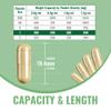 ATNreuro Size 1 Empty Vegan Capsule with 2 Micro Spoons - 100 Count Vegetarian Capsules - Empty Pill Capsules for Powders Supplements view 3