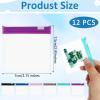 12PCS Pill Bags for Travel Reusable Pills Pouches Zippered Medicine Organizer, Clear Plastic Portable Pill Baggies Packets with Slide Lock, Self Sealing Small Zipper Lock Bags for Pills and Small Item view 2