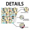 Faroishta Custom Birthday Wrapping Paper Roll with Age Personalized Wrapping Paper with Photo Glitter Astronaut Pattern, Custom Gift Packing Paper Gift Tissue Paper for Son Grandson Friend 58"x 23" view 2