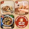 5 kinds Dried Mixed Wild Mushrooms for Cooking, 5oz(140g) Dehydrated Mushrooms Including Porcini Shiitake Oyster Portobello Fungus, Soft Texture Bold Flavor Vegan Food for Soup Pizza Noodle view 4