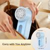 Fabric Shaver Lint Shaver, Electric Lint Remover with 6-Blades, Sweater Shaver USB Rechargeable Fabric Pilling Remover for Clothes, Couch, Beddings view 2