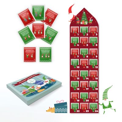 Tea Advent Calendar 2025 Elfin by Acorus - 8 Christmasy flavors 24 tea bags For The Christmas Countdown - Gift Idea For Christmas - Limited Edition