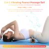 2 in 1 Vibrating Peanut Massage Ball with 6 Massaging Modes and Bluetooth Speaker, Rechargeable Vibrating Massage Yoga Roller Ball for Muscle Recovery, Orange view 2